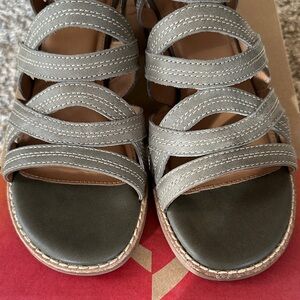 Comfortiva BETHA Women's Pale Olive Strappy Sandals